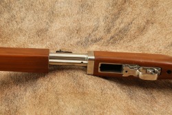 Universal Firearms Nickel Finished Late Version Vulcan Pump Action .30 M-1 Carbine Style Rifle C&R - 18