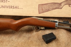 Universal Firearms Nickel Finished Late Version Vulcan Pump Action .30 M-1 Carbine Style Rifle C&R - 29