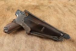 DWM Model 1900 &ldquo;American Eagle&rdquo; Ideal Stock/Holster Luger 7.65mm 4.75&rdquo; Semi-Auto Pistol, 1900-02 C&R - 40