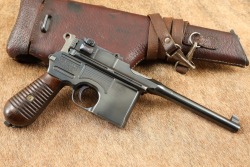 Sharp Mauser Model 1930 M30 Broomhandle C96 7.63mm/.30 Semi-Automatic Pistol & Stock-Holster, C&R