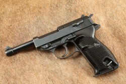 German WW2 Military Late War Spreewerke cyq P.38 9mm 5&rdquo; Semi-Auto Pistol 1945 C&R - 5
