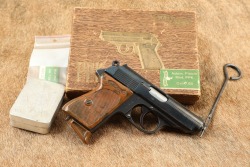 Walther Zella-Mehlis Thuringia Model PPK 7.65mm .32 ACP Semi-Automatic Pistol Box & Tin, 1935 C&R - 2