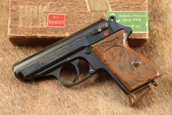 Walther Zella-Mehlis Thuringia Model PPK 7.65mm .32 ACP Semi-Automatic Pistol Box & Tin, 1935 C&R - 6