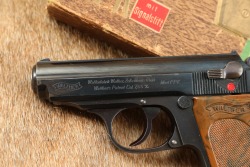 Walther Zella-Mehlis Thuringia Model PPK 7.65mm .32 ACP Semi-Automatic Pistol Box & Tin, 1935 C&R - 7