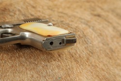 Factory Engraved, Nickel & Pearl Spanish Errasti &ldquo;Ruby&rdquo; 7.65mm .32 ACP 2.5&rdquo; Semi-Auto Pistol C&R - 11