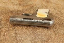Factory Engraved, Nickel & Pearl Spanish Errasti &ldquo;Ruby&rdquo; 7.65mm .32 ACP 2.5&rdquo; Semi-Auto Pistol C&R - 14