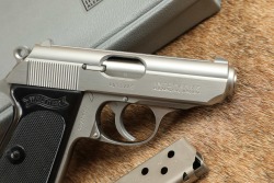 Walther Interarms Model PPK Stainless .380 ACP 3 1/4" Semi-Auto Pistol, Box & Target 1987 - 5