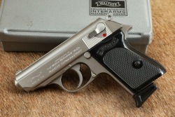 Walther Interarms Model PPK Stainless .380 ACP 3 1/4" Semi-Auto Pistol, Box & Target 1987 - 6