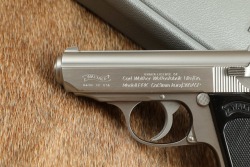 Walther Interarms Model PPK Stainless .380 ACP 3 1/4" Semi-Auto Pistol, Box & Target 1987 - 7