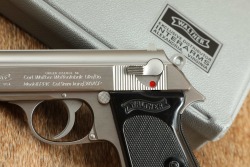 Walther Interarms Model PPK Stainless .380 ACP 3 1/4" Semi-Auto Pistol, Box & Target 1987 - 8