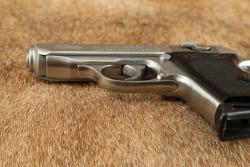 Walther Interarms Model PPK Stainless .380 ACP 3 1/4" Semi-Auto Pistol, Box & Target 1987 - 11