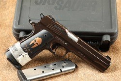 SIG Sauer Model 1911 45 Spartan &ldquo;Molon Labe&rdquo; .45 ACP 5&rdquo; Semi-Auto Pistol W/ Box & 2x Mags 2013