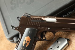 SIG Sauer Model 1911 45 Spartan &ldquo;Molon Labe&rdquo; .45 ACP 5&rdquo; Semi-Auto Pistol W/ Box & 2x Mags 2013 - 4