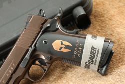 SIG Sauer Model 1911 45 Spartan &ldquo;Molon Labe&rdquo; .45 ACP 5&rdquo; Semi-Auto Pistol W/ Box & 2x Mags 2013 - 9