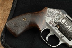 Custom Engraved Kimber K6S Stainless .357 Magnum 2&rdquo; Double Action Only Revolver W/ Box ca. 2018 - 2