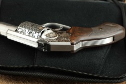 Custom Engraved Kimber K6S Stainless .357 Magnum 2&rdquo; Double Action Only Revolver W/ Box ca. 2018 - 24