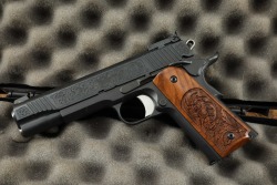 Factory Engraved, 1 of 250, TALO Exclusive Kimber Patriarch .45 ACP 5&rdquo; Semi-Auto Pistol W/ Case 2010 - 5