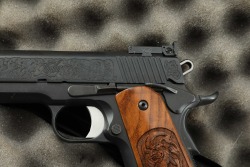 Factory Engraved, 1 of 250, TALO Exclusive Kimber Patriarch .45 ACP 5&rdquo; Semi-Auto Pistol W/ Case 2010 - 7
