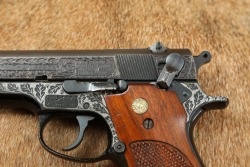 Consecutive Set Engraved Smith & Wesson S&W 39-2 9mm 4&Prime; Double Action Semi-Automatic Pistols w/ Letters C&R 1972 - 12
