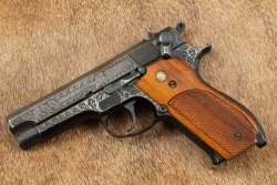 Consecutive Set Engraved Smith & Wesson S&W 39-2 9mm 4&Prime; Double Action Semi-Automatic Pistols w/ Letters C&R 1972 - 43
