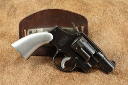 Smith & Wesson S&W Pre-Model 10 Post-War 2&Prime; & Bridgeport Rig 5-Screw Double Action Revolver .38 Special 1947-48 - 28