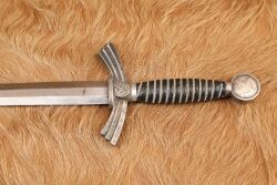 German WW2 Luftwaffe Officer 1st Model Dress Dagger & Scabbard W/ Hanger - 8