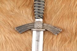 German WW2 Luftwaffe Officer 1st Model Dress Dagger & Scabbard W/ Hanger - 10