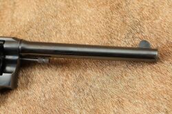 Colt Pre-WW2 New Service .45 Colt 7.5&rdquo; SA/DA Revolver, Deluxe Checkered Walnut Grips 1925 C&R - 4