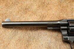 Colt Pre-WW2 New Service .45 Colt 7.5&rdquo; SA/DA Revolver, Deluxe Checkered Walnut Grips 1925 C&R - 6