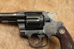 Colt Pre-WW2 New Service .45 Colt 7.5&rdquo; SA/DA Revolver, Deluxe Checkered Walnut Grips 1925 C&R - 7