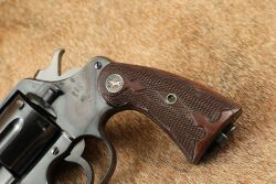 Colt Pre-WW2 New Service .45 Colt 7.5&rdquo; SA/DA Revolver, Deluxe Checkered Walnut Grips 1925 C&R - 8