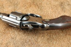 Colt Pre-WW2 New Service .45 Colt 7.5&rdquo; SA/DA Revolver, Deluxe Checkered Walnut Grips 1925 C&R - 15