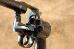 Colt Pre-WW2 New Service .45 Colt 7.5&rdquo; SA/DA Revolver, Deluxe Checkered Walnut Grips 1925 C&R - 21