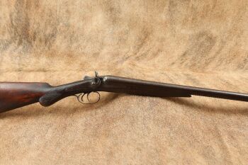 Belgian W. Richards Double Barrel Hammer Shotgun 12 GA 30&rdquo; 1874-1898 Antique