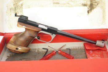 Hammerli Model 120 Single Shot Olympic Free Pistol & Box