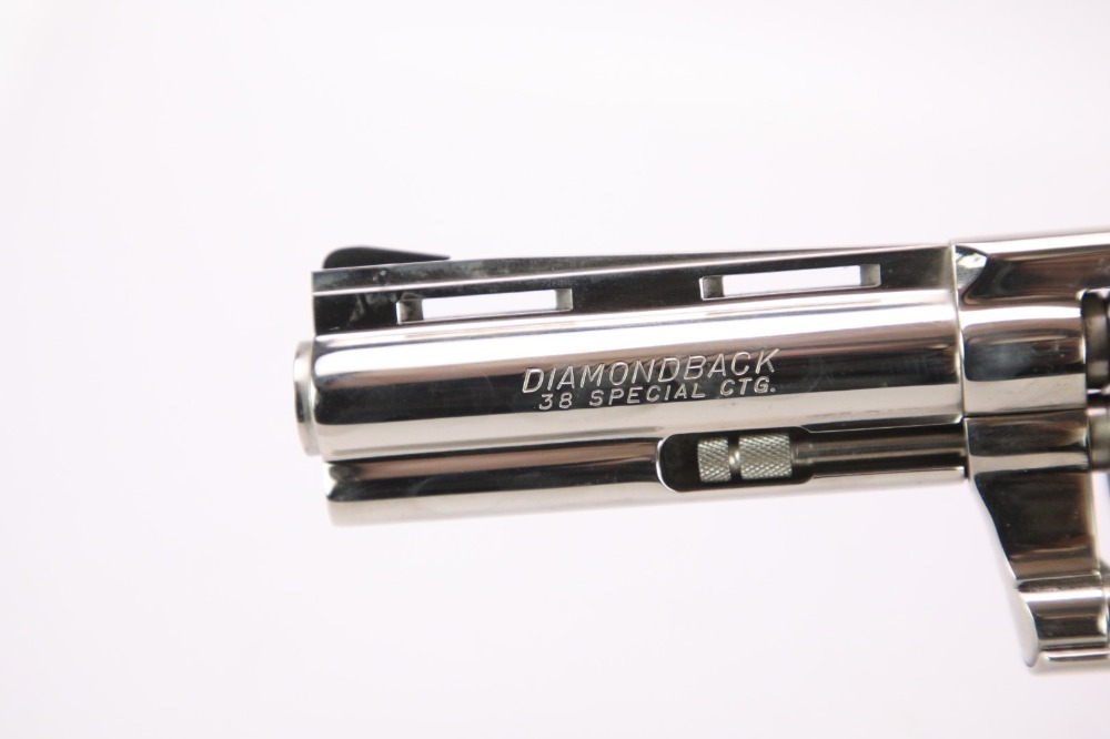 1985 4 Nickel Colt Diamondback .38 Special Double Action Revolver