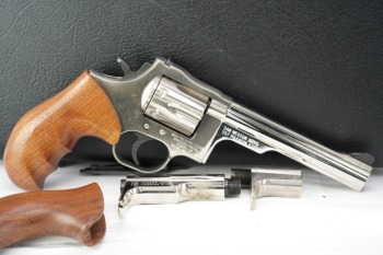 Dan Wesson Arms Model 14 Pistol Pack 3 Barrel Set Nickel .357 Mag Revolver & Box