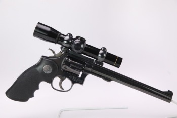 Smith & Wesson Model 48-4 .22 WMR Double Action Revolver & Leupold Scope